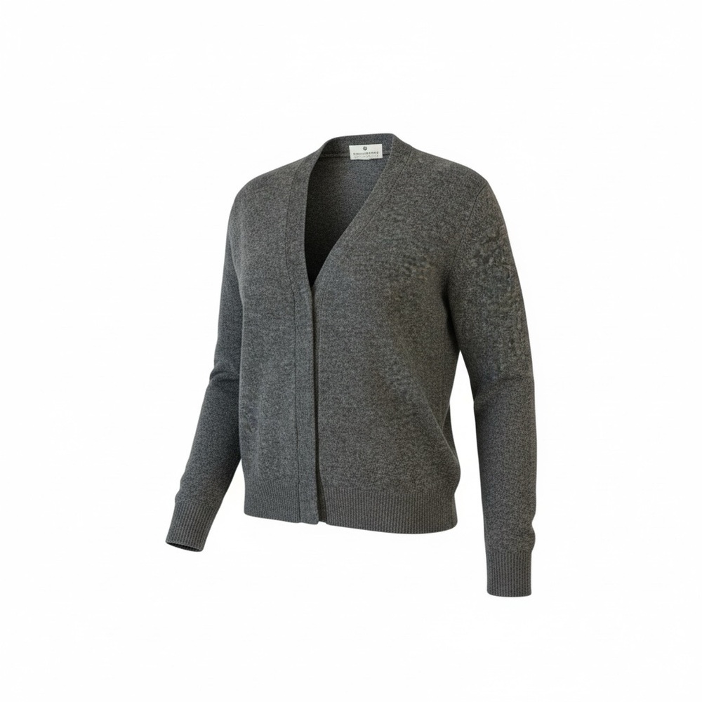 Saks Fifth Avenue Charcoal Cashmere Cardigan